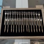 سرویس قاشق چنگال ۱۴۳ پارچه از برند SG مدل 449 گلد - تصویر 8