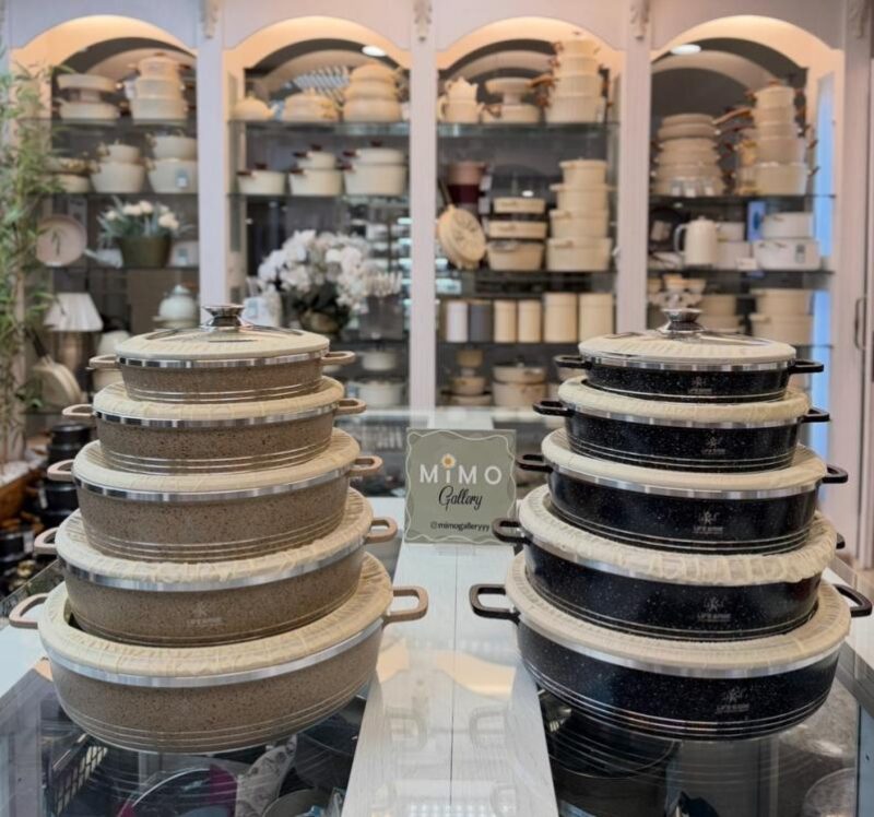 تابه دودسته دربدار گرانیتی لایف اسمایل طرح کلاسیک ب