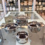 سرویس قابلمه استیل کف لیزری 8 پارچه برند زیو ZCS-1556/4S26