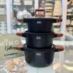 سرویس قابلمه 6 پارچه زیو مدل S22/8536 طرح آجری