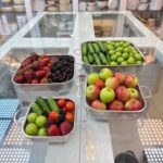 ست آبکش مربعی یونیک مدل دسته دار و پایه دار
